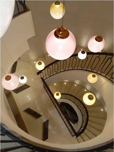 Elegant spiral staircase showcasing craftsmanship and quality