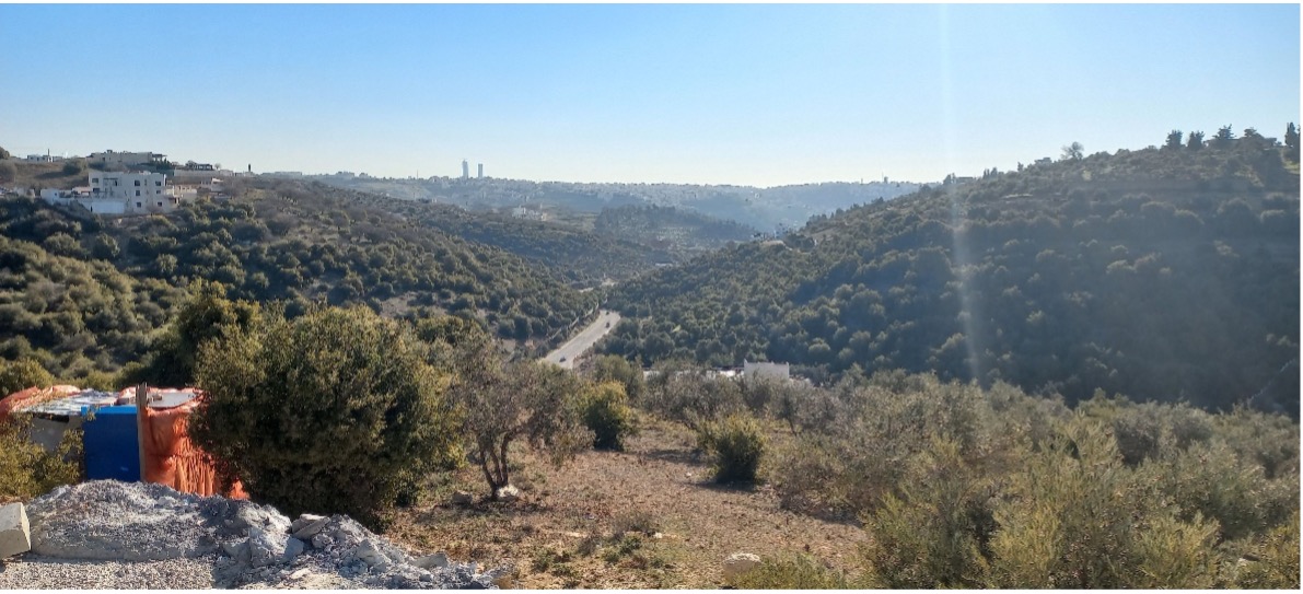 Panoramic landscape view showing opportunity for future developments